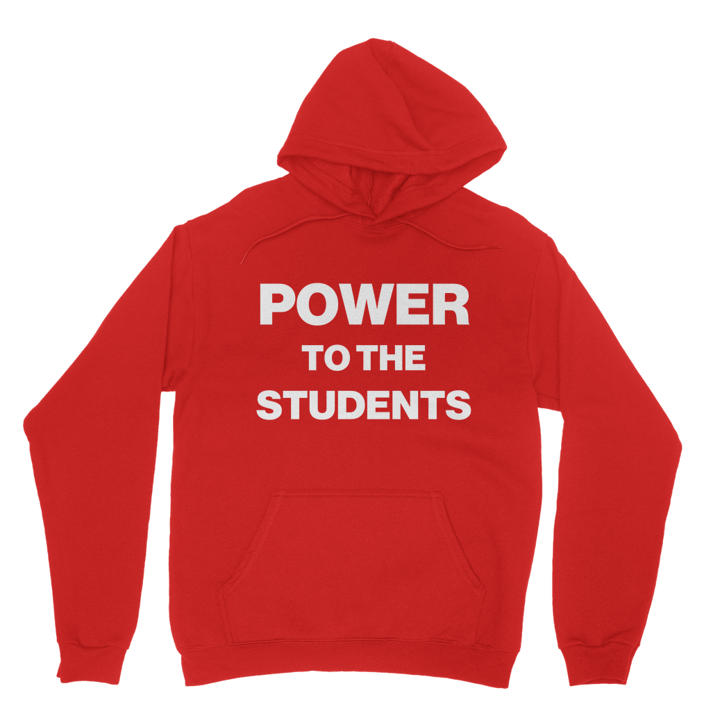Power To The Students Organic Hoodie