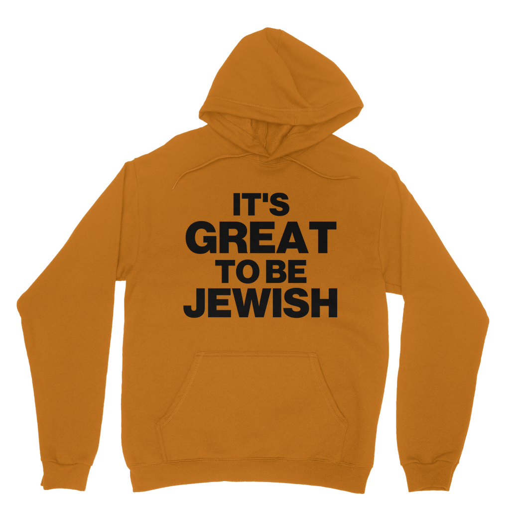 It's Great To Be Jewish Organic Hoodie