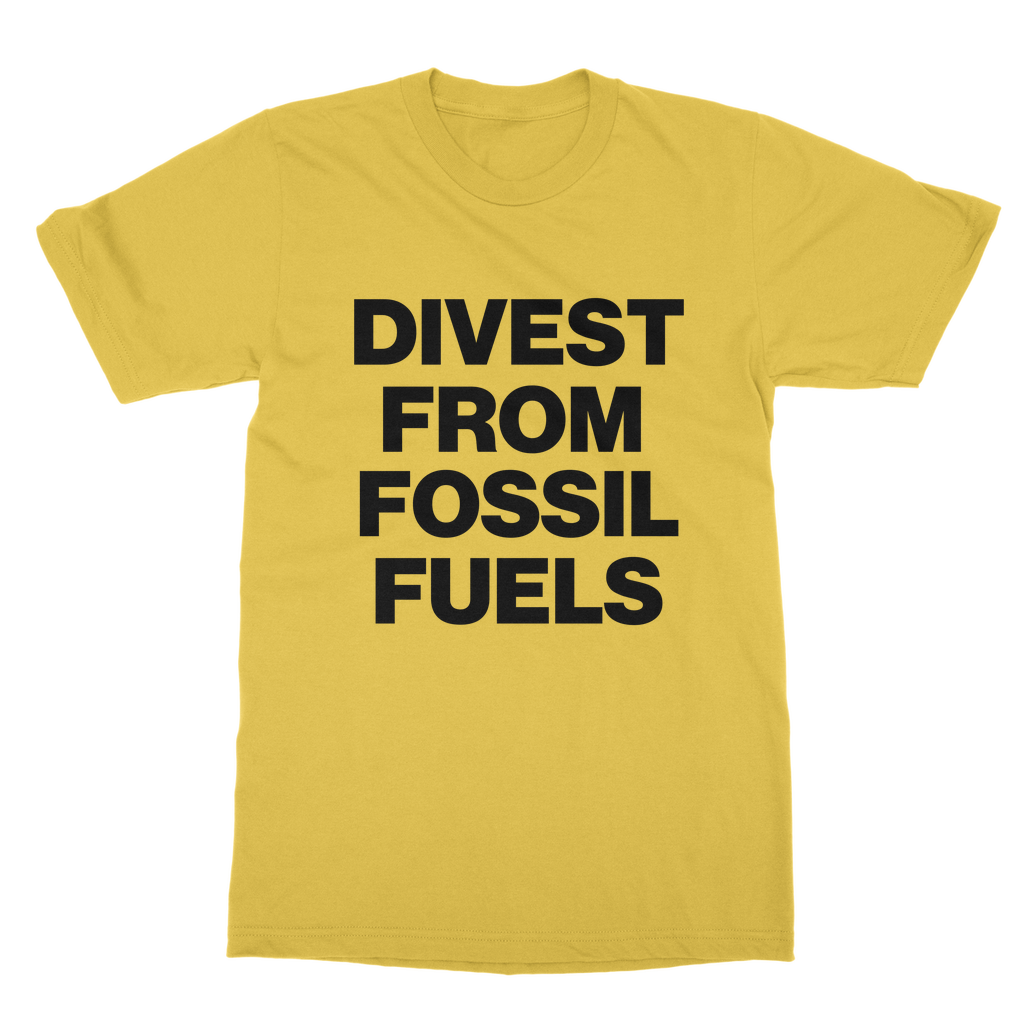Divest From Fossil Fuels Organic T-Shirt