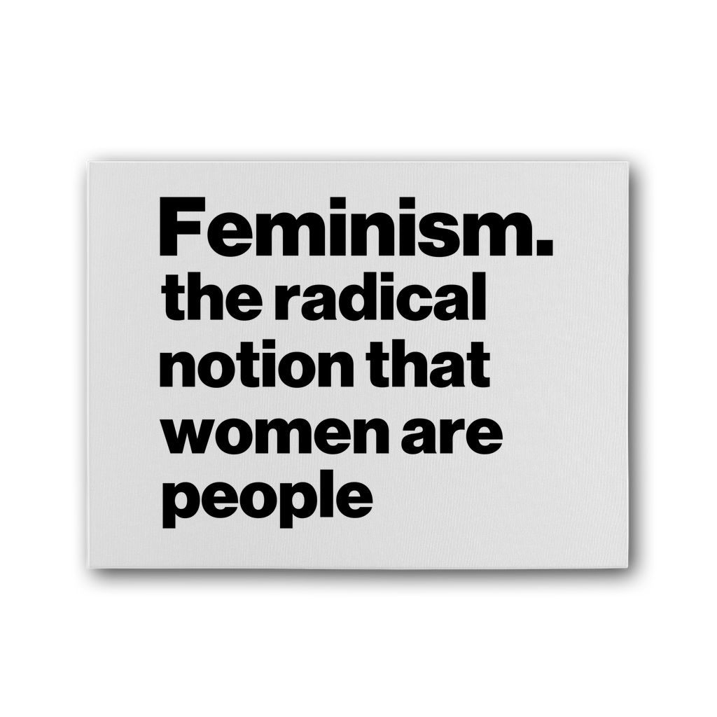 Women Are People Premium Stretched Canvas