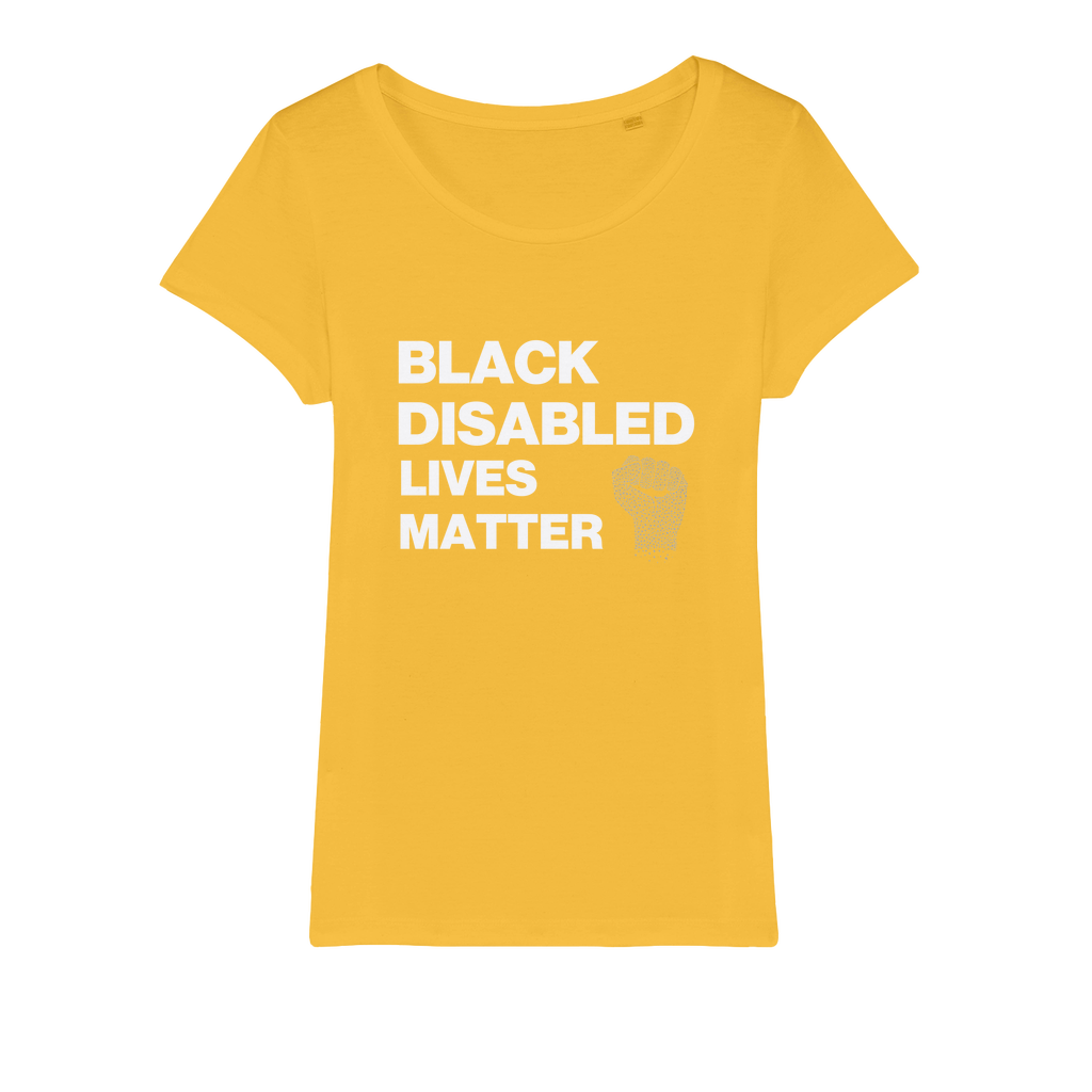 Black Disabled Lives Matter Organic Women's T-Shirt