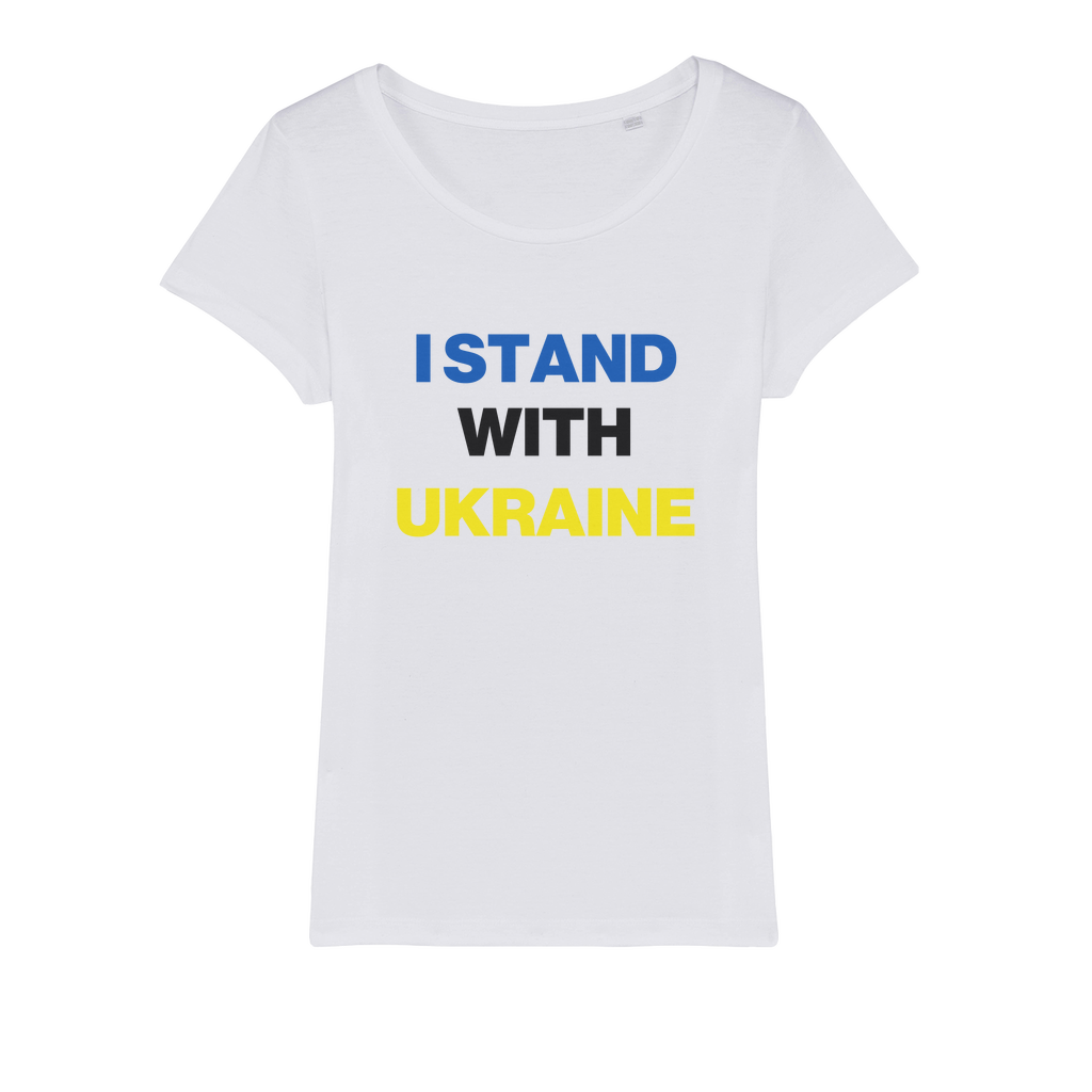 I Stand With Ukraine Organic Women's T-Shirt