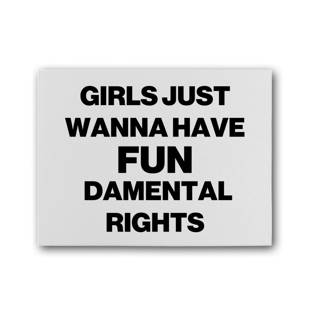 FUNdamental Rights Premium Stretched Canvas