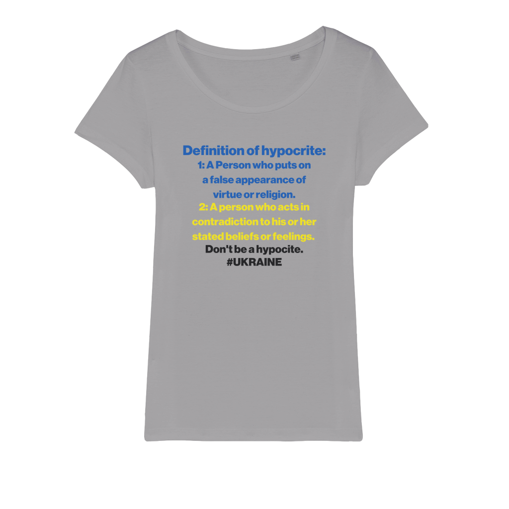 Don't Be A Hypocrite Organic Women's T-Shirt