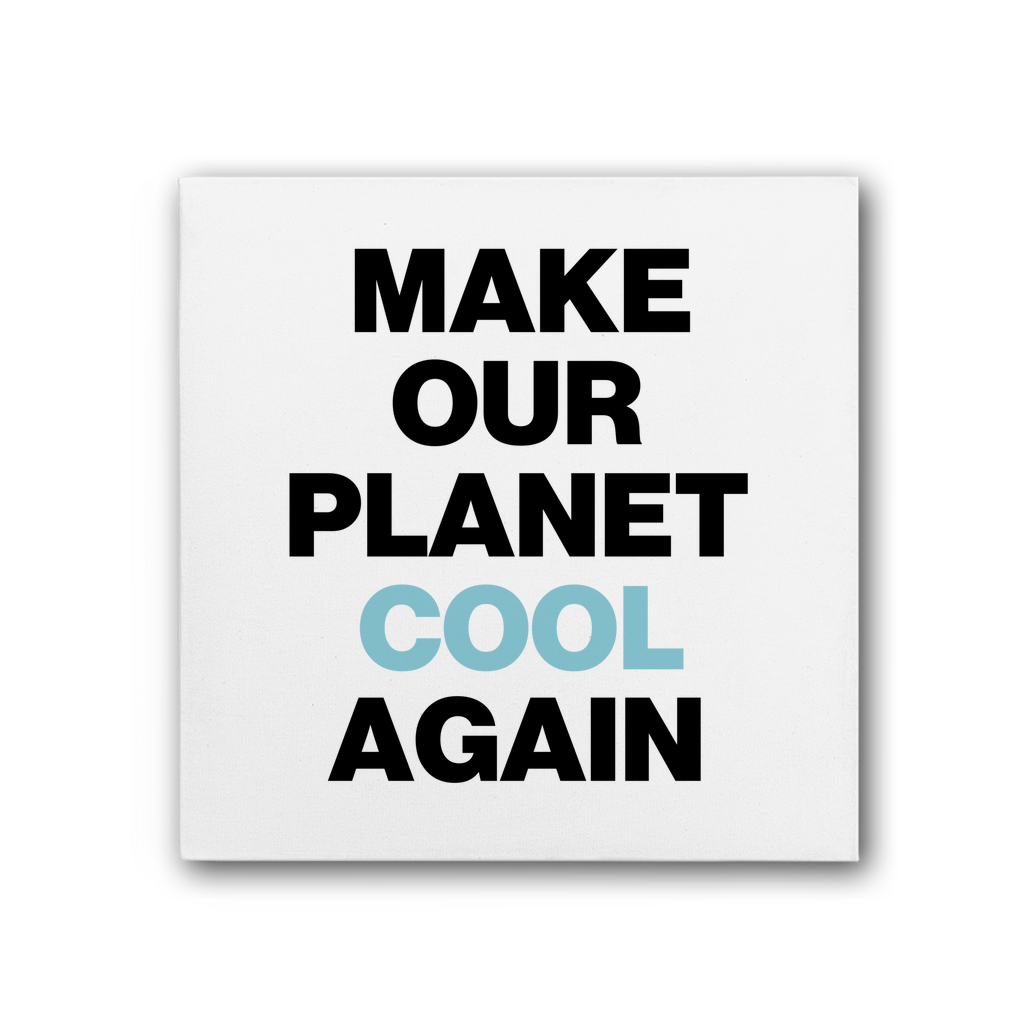 Make Our Planet Cool Again Premium Stretched Canvas