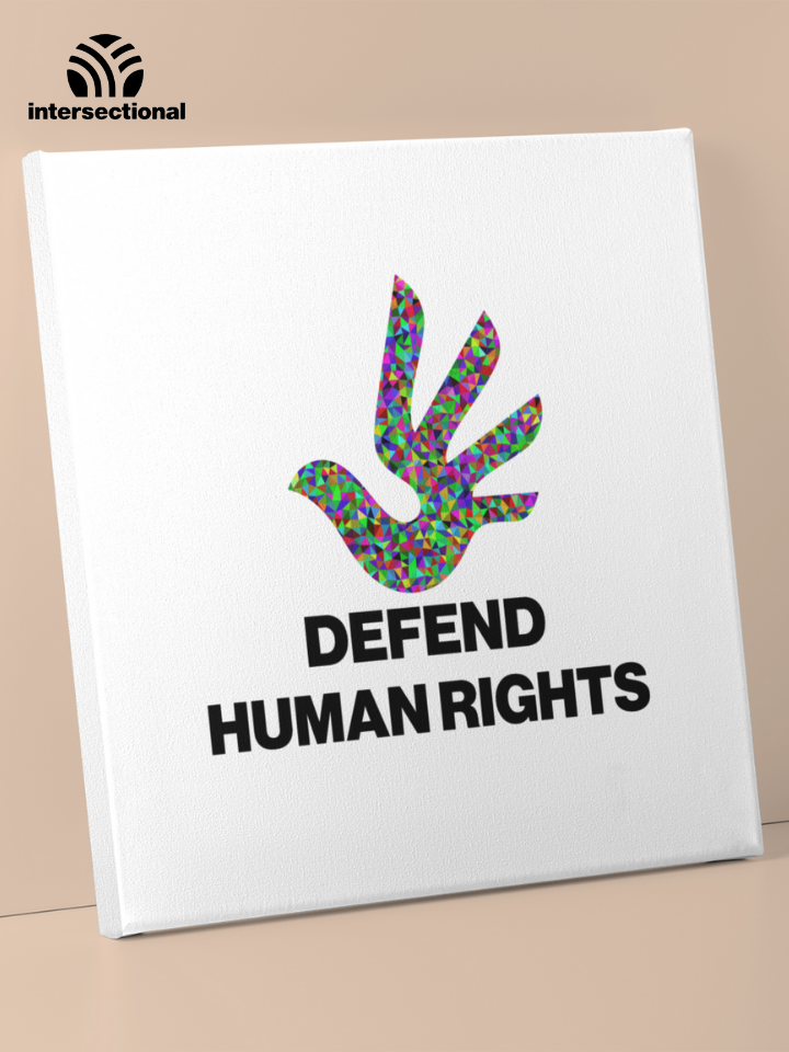 Defend Human Rights Premium Stretched Canvas
