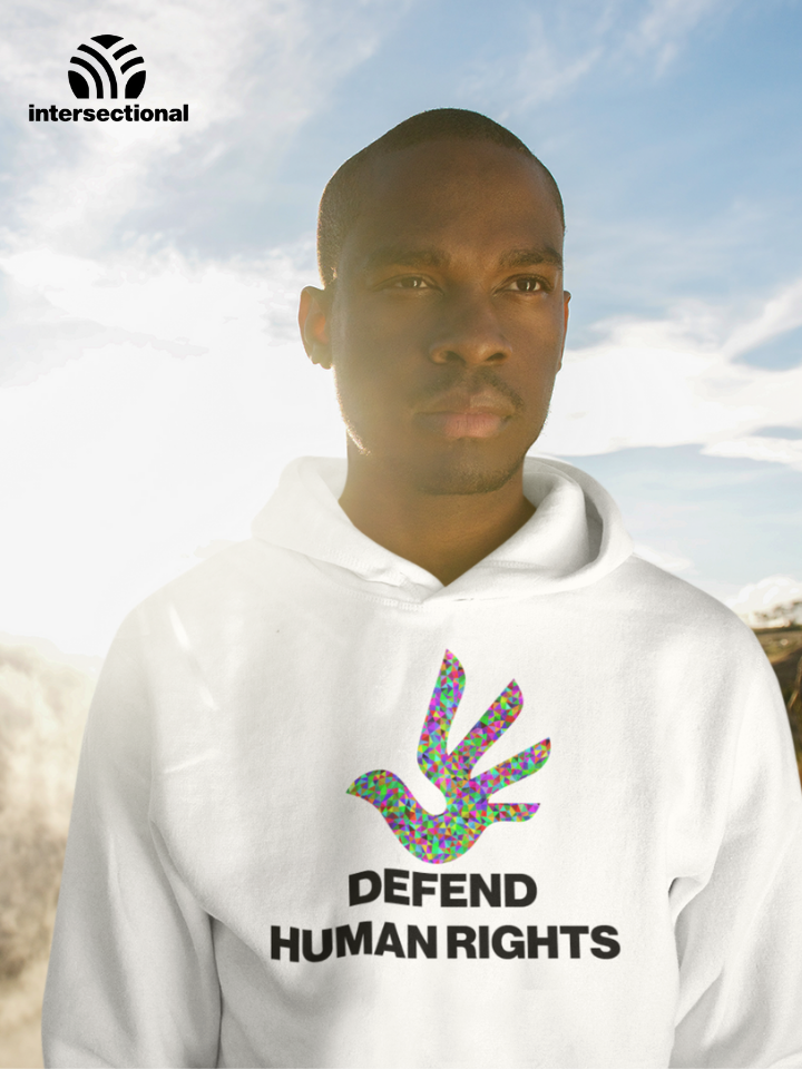 Defend Human Rights Organic Hoodie