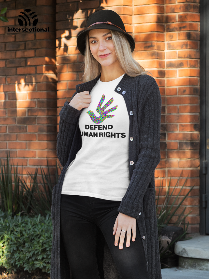 Defend Human Rights Organic Women's T-Shirt