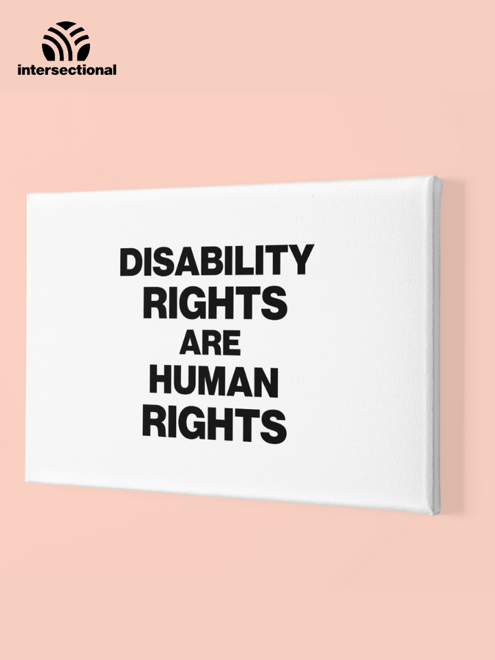 Disability Rights Premium Stretched Canvas