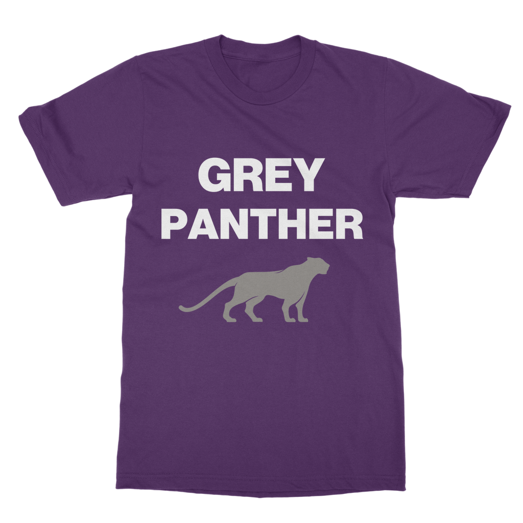 T-shirt Grey Panther High-Quality Cotton Unisex T-Shirt INTERSECTIONAL UK