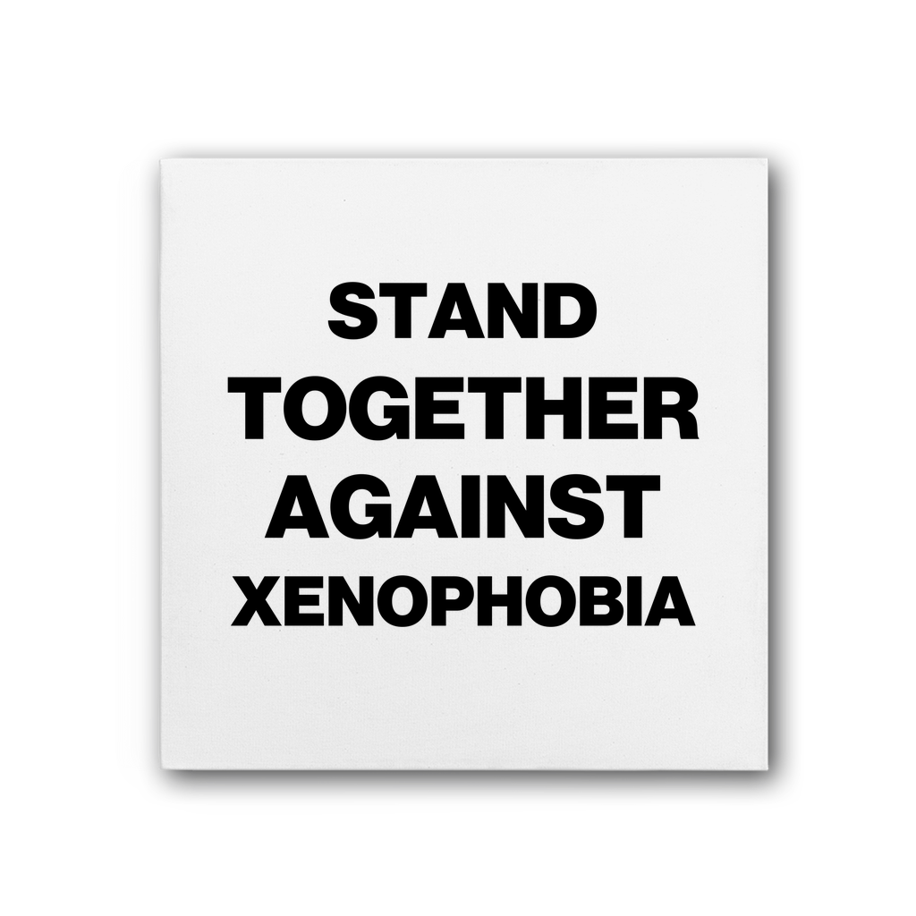 Together Against Xenophobia Premium Stretched Canvas