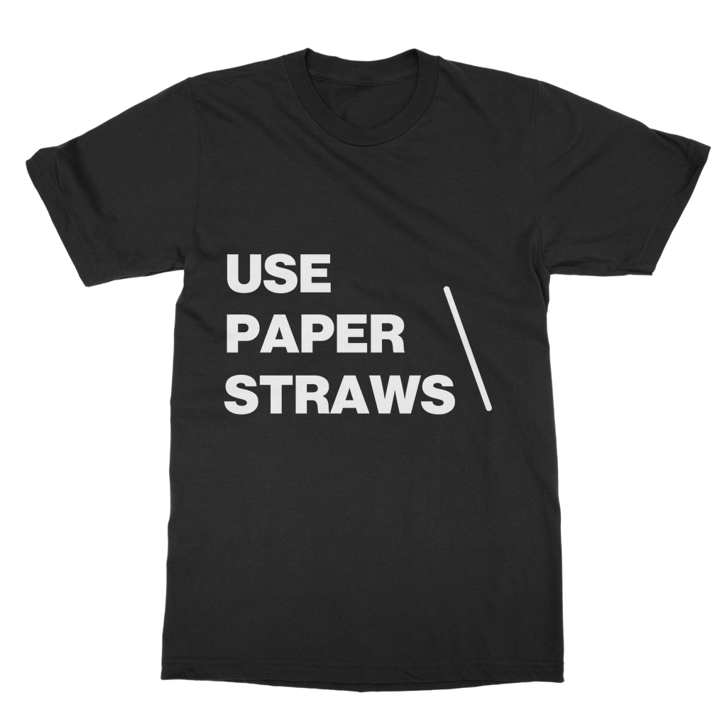 Use Paper Straws Organic T-Shirt