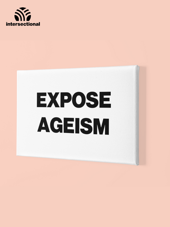 Expose Ageism Premium Stretched Canvas