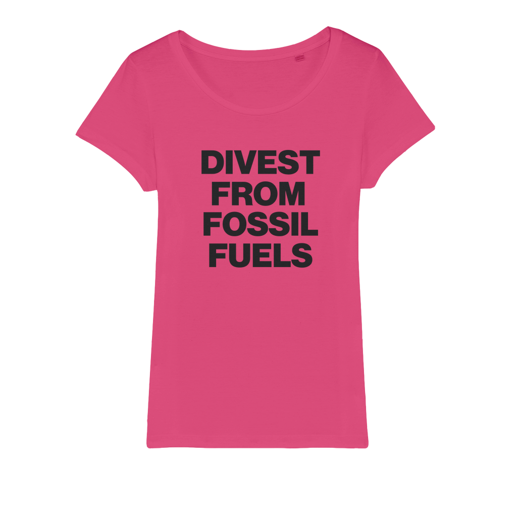 Divest From Fossil Fuels Organic Women's T-Shirt