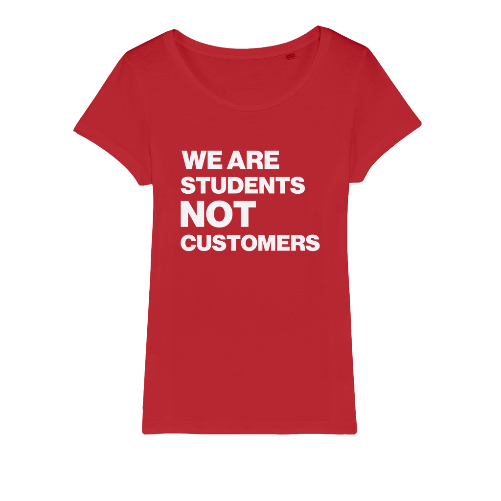 Students Not Customers Organic Women's T-Shirt