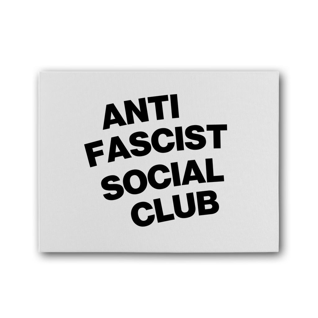 Anti Fascist Social Club Premium Stretched Canvas