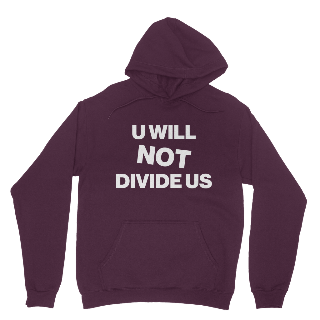 U Will Not Divide Us Classic Organic Hoodie