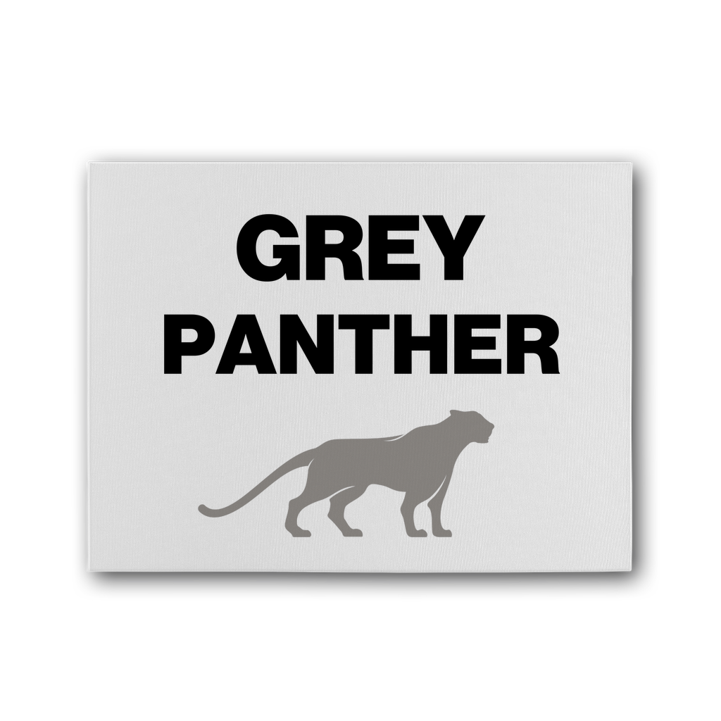 Canvas Grey Panther Premium Stretched Canvas INTERSECTIONAL UK
