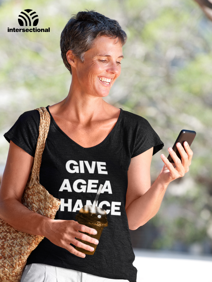 Give Age a Chance Organic Women's T-Shirt