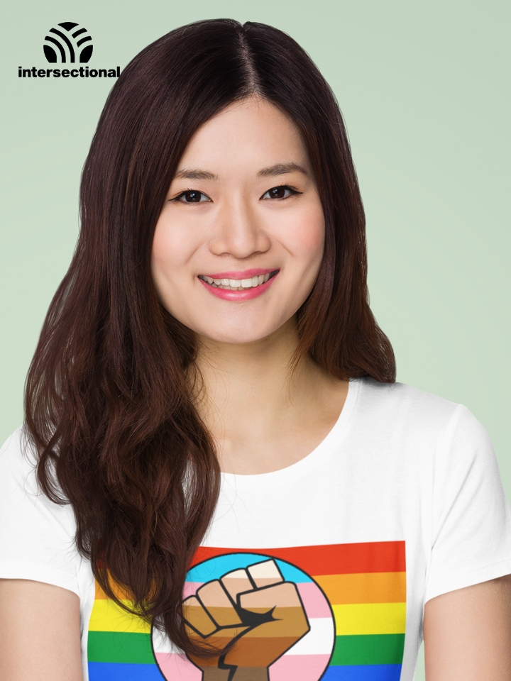 Human Rights Are LGBTQ Rights Organic Women's T-Shirt