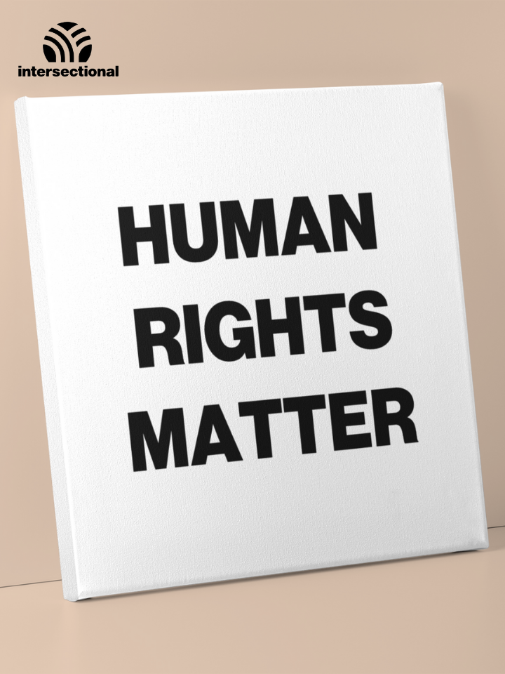 Human Rights Matter Premium Stretched Canvas