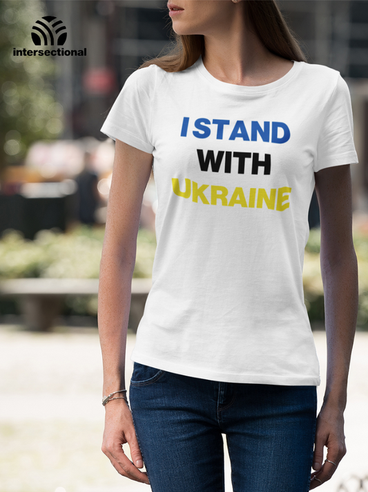I Stand With Ukraine Organic Women's T-Shirt