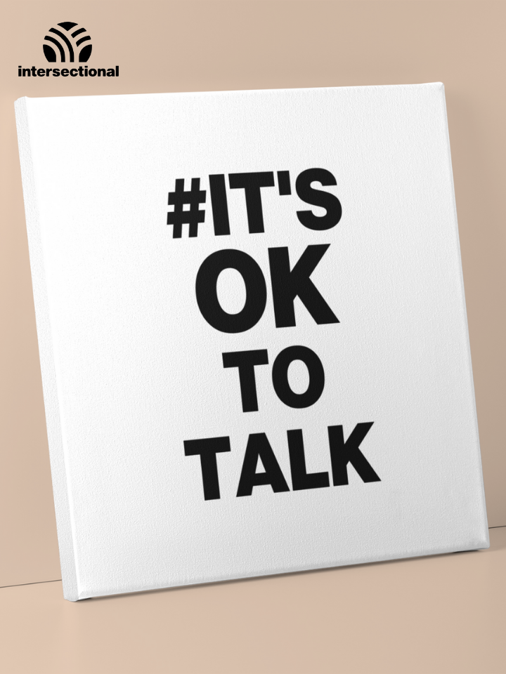 It's Ok To Talk Premium Stretched Canvas