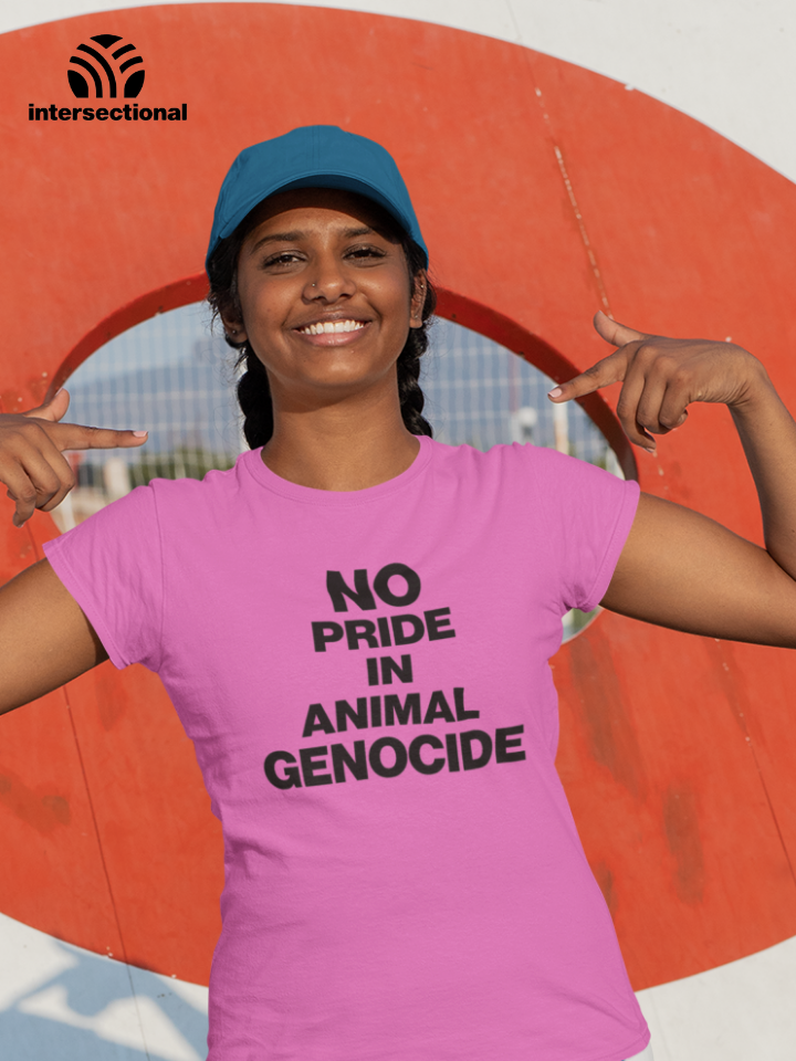 No Pride In Animal Genocide Organic Women's T-Shirt