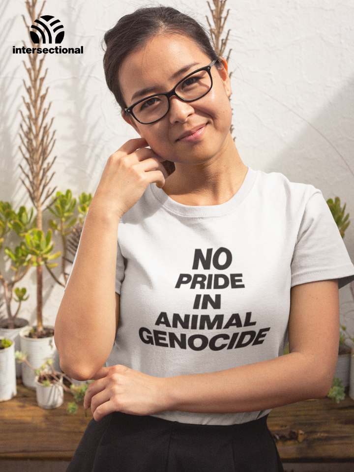 No Pride In Animal Genocide Organic Women's T-Shirt