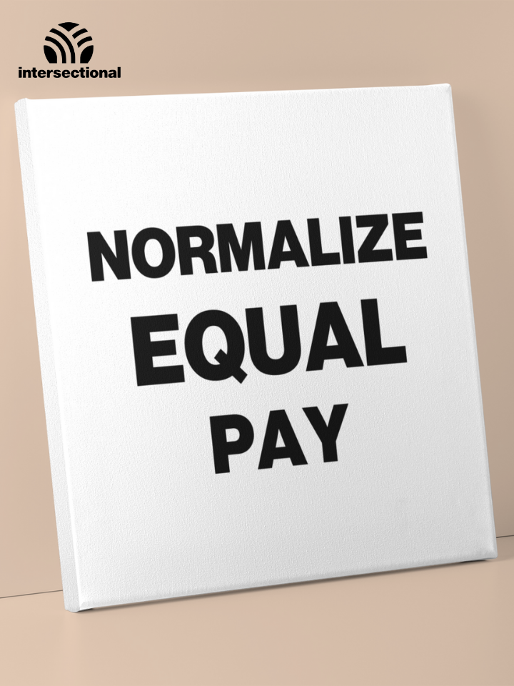 Normalize Equal Pay Premium Stretched Canvas