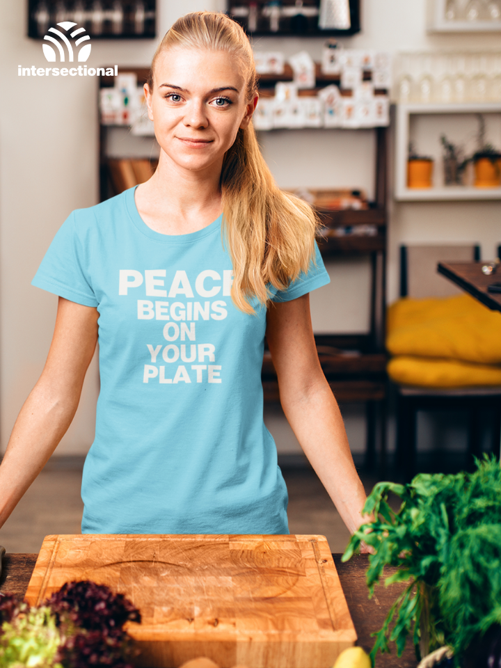 Peace Begins On Your Plate Organic T-Shirt