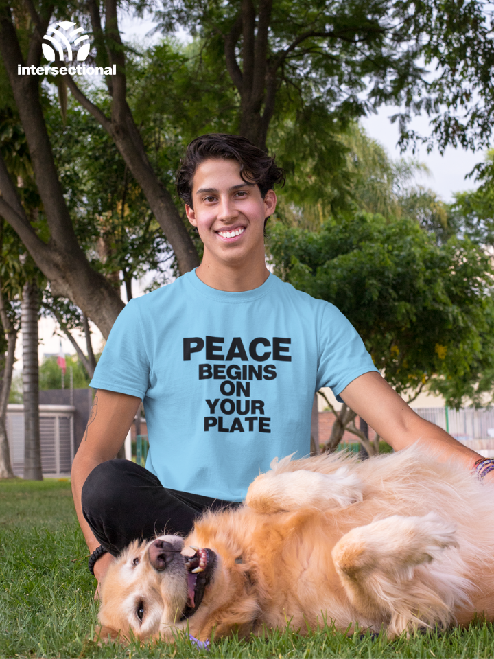 Peace Begins On Your Plate Organic T-Shirt