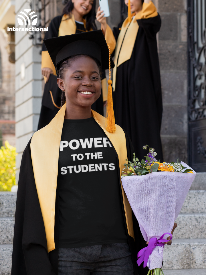Power To The Students Organic Women's T-Shirt