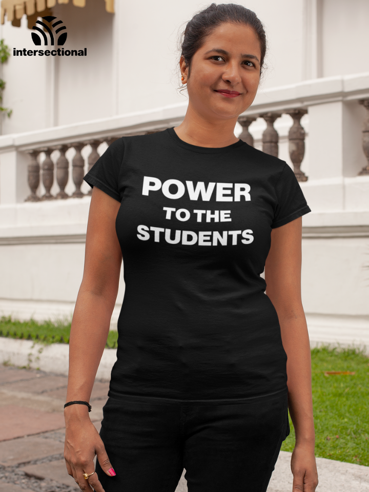 Power To The Students Organic Women's T-Shirt