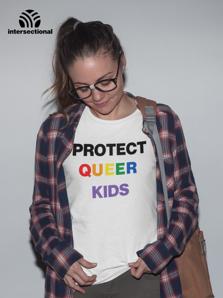 Protect Queer Kids Organic Women's T-Shirt