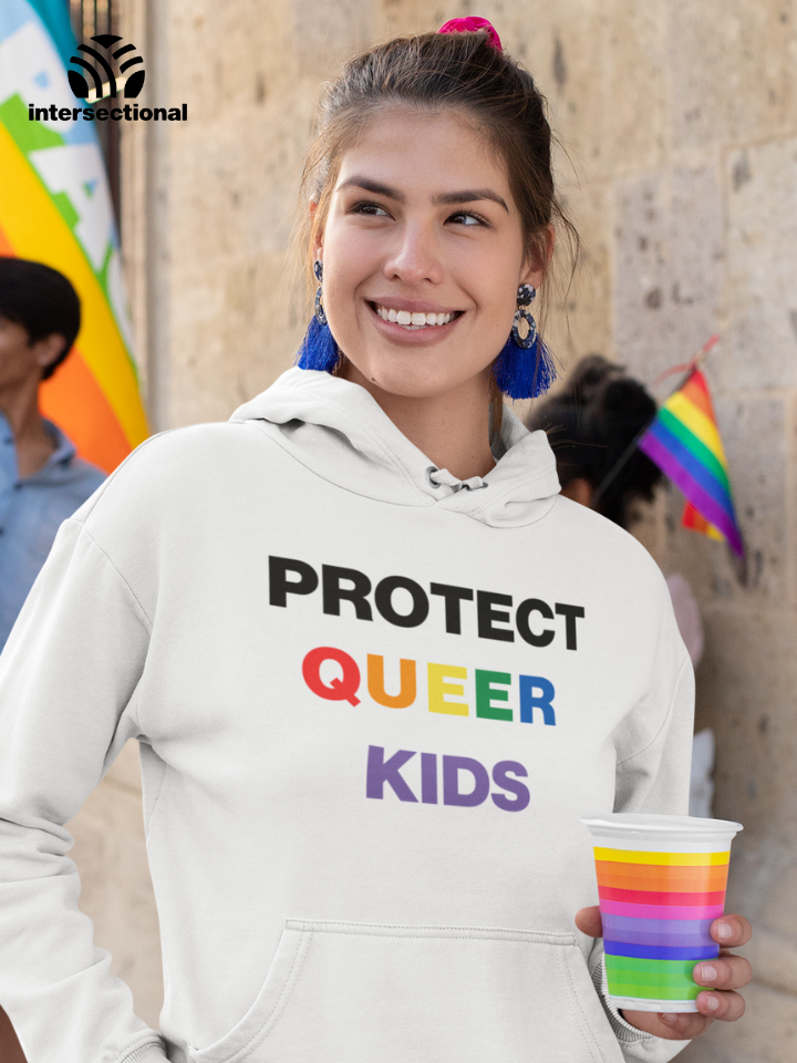Protect Queer Kids Organic Hoodie
