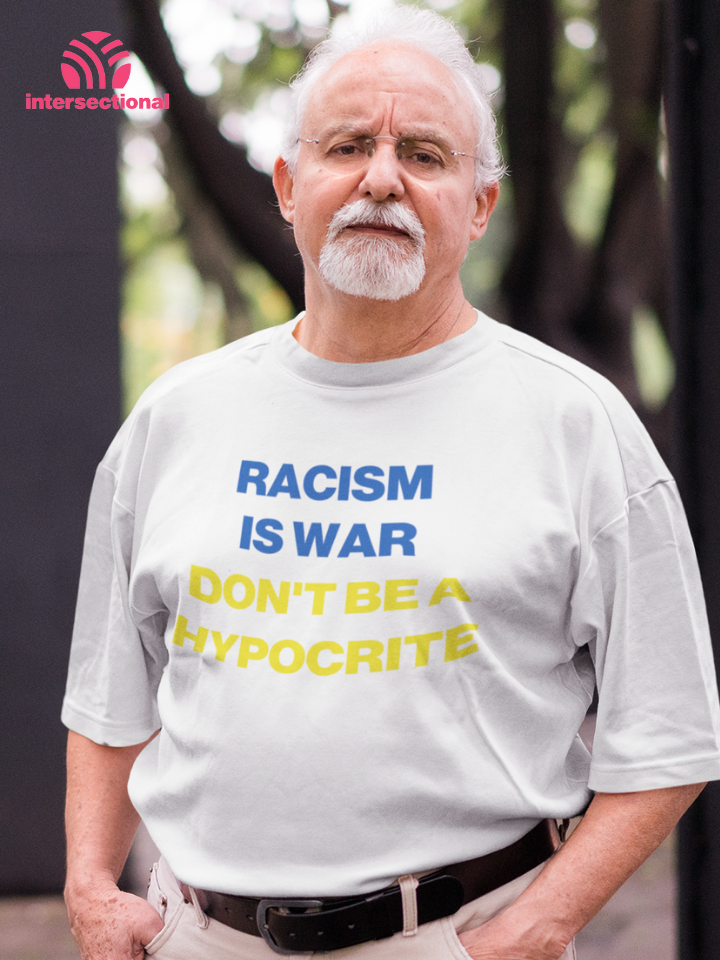 Racism Is War Organic T-Shirt