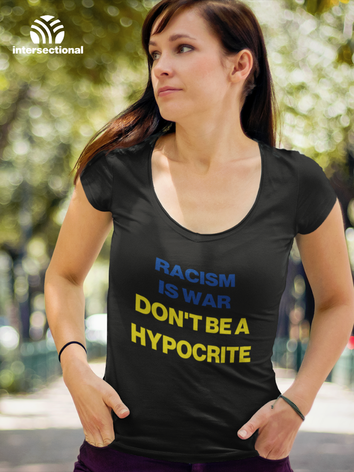 Racism Is War Organic Women's T-Shirt