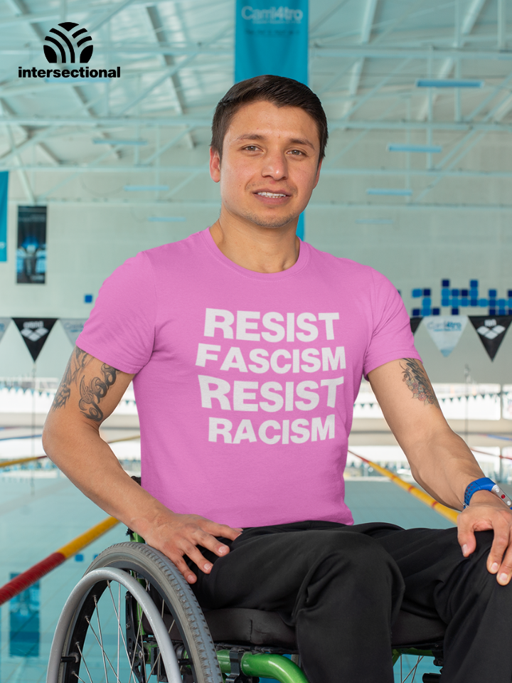 Resist Fascism Resist Racism Organic T-Shirt