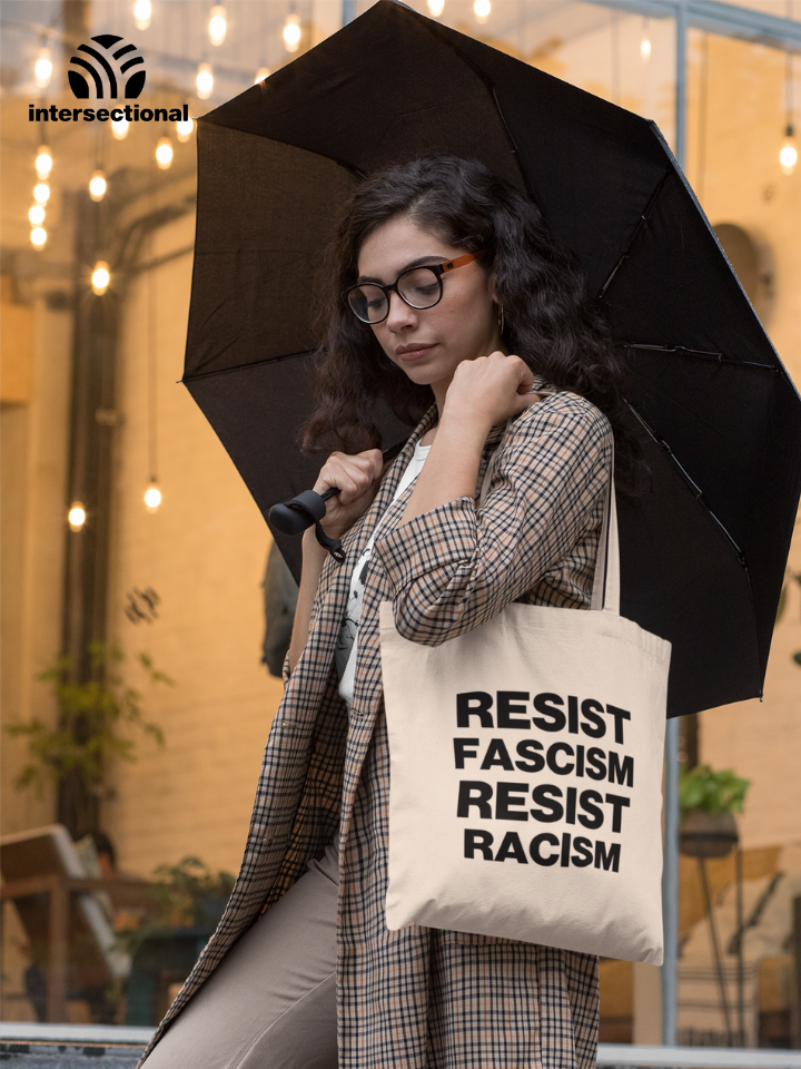 Resist Fascism Resist Racism Classic Tote Bag