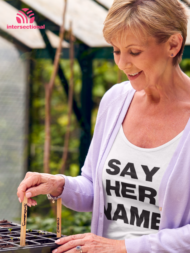 Say Her Name Organic Women's T-Shirt
