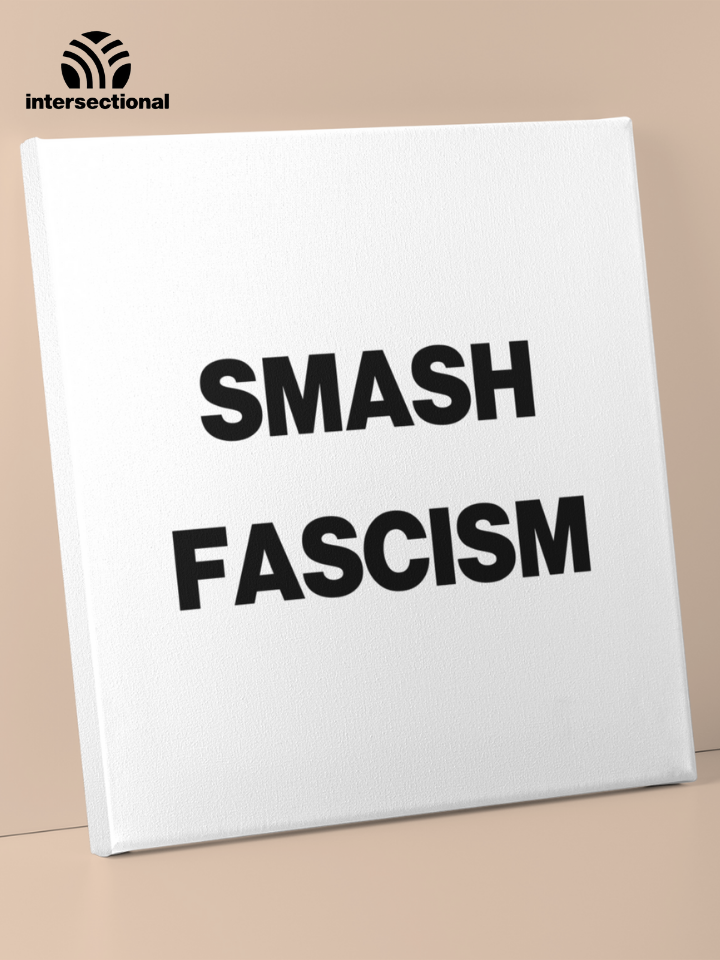 Smash Fascism Premium Stretched Canvas