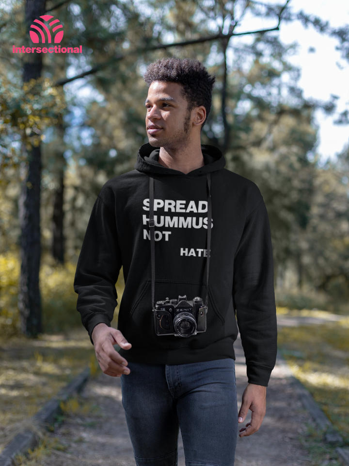 Spread Hummus Not Hate Organic Hoodie