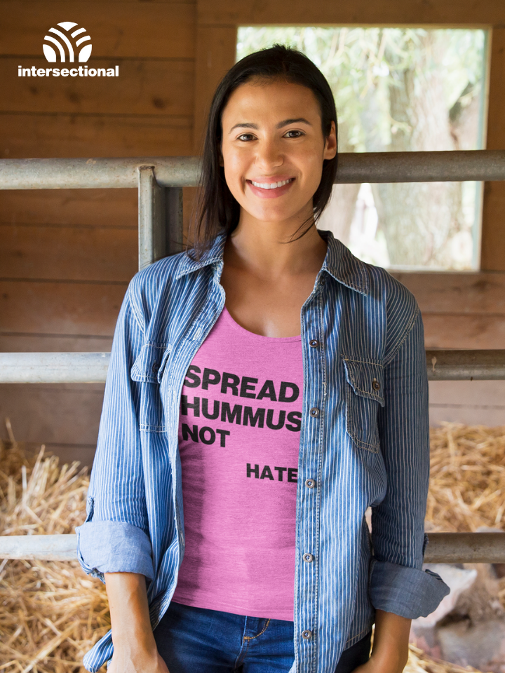 Spread Hummus Not Hate Organic Women's T-Shirt