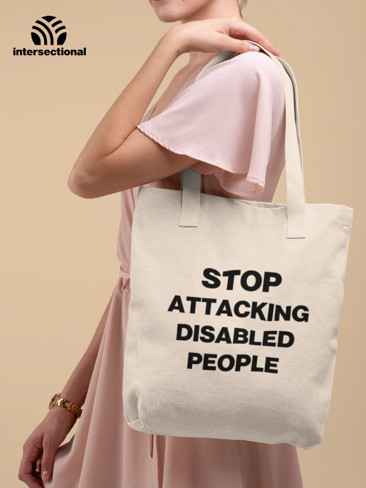 Stop Attacking Disabled People Classic Tote Bag