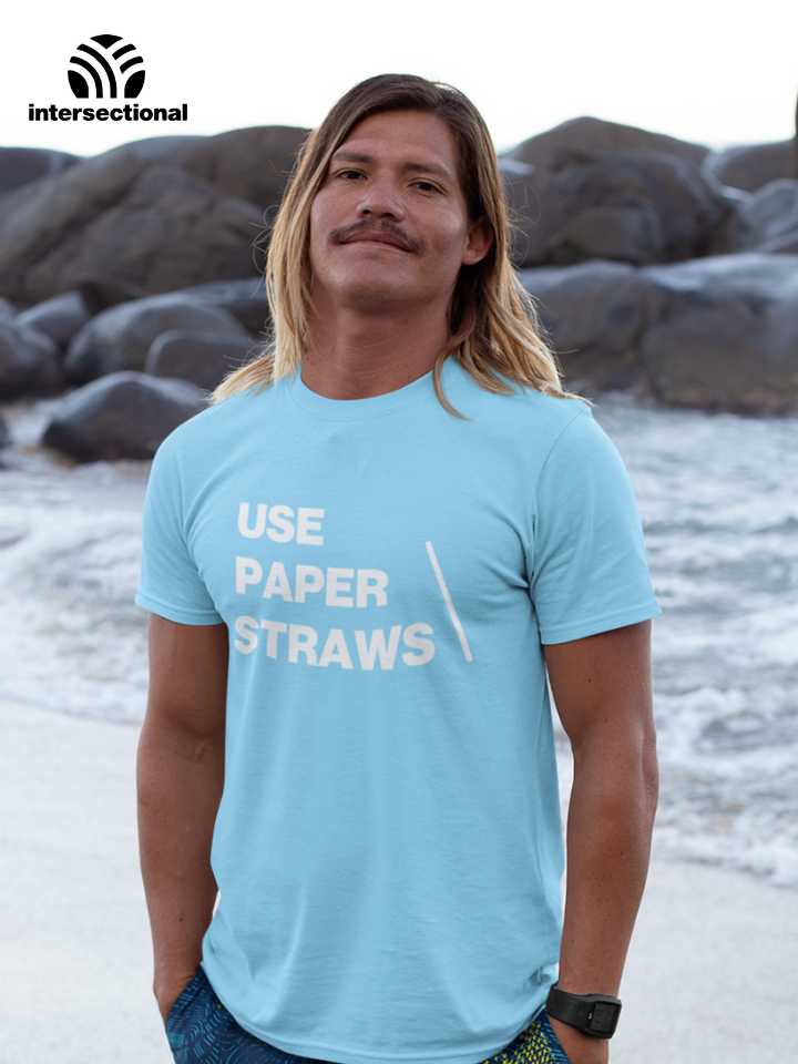 Use Paper Straws Organic T-Shirt
