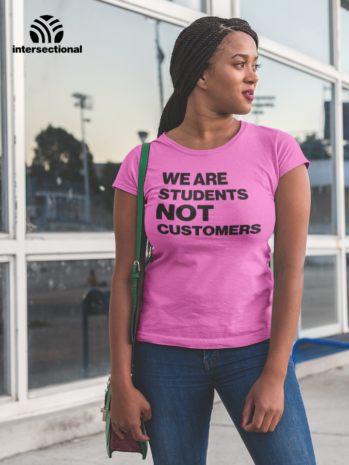 Students Not Customers Organic Women's T-Shirt