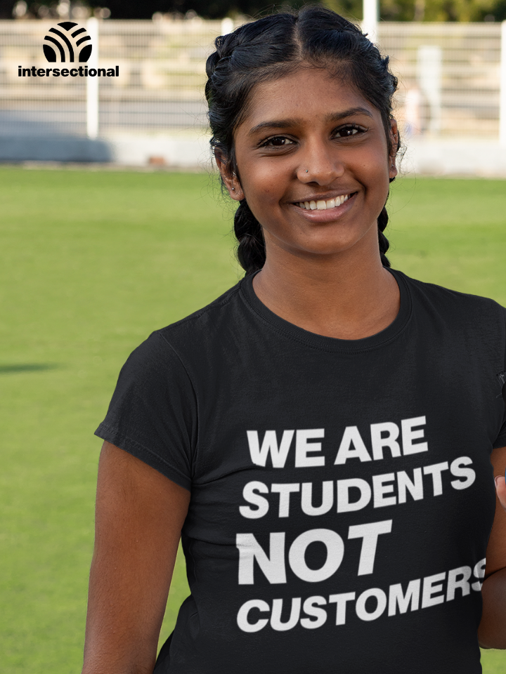 Students Not Customers Organic Women's T-Shirt