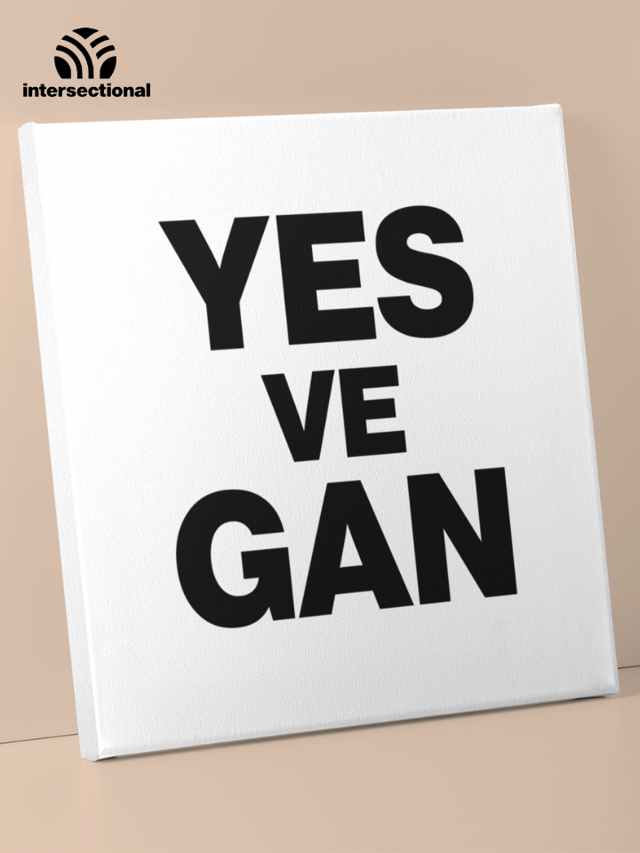 Yes Ve Gan Premium Stretched Canvas