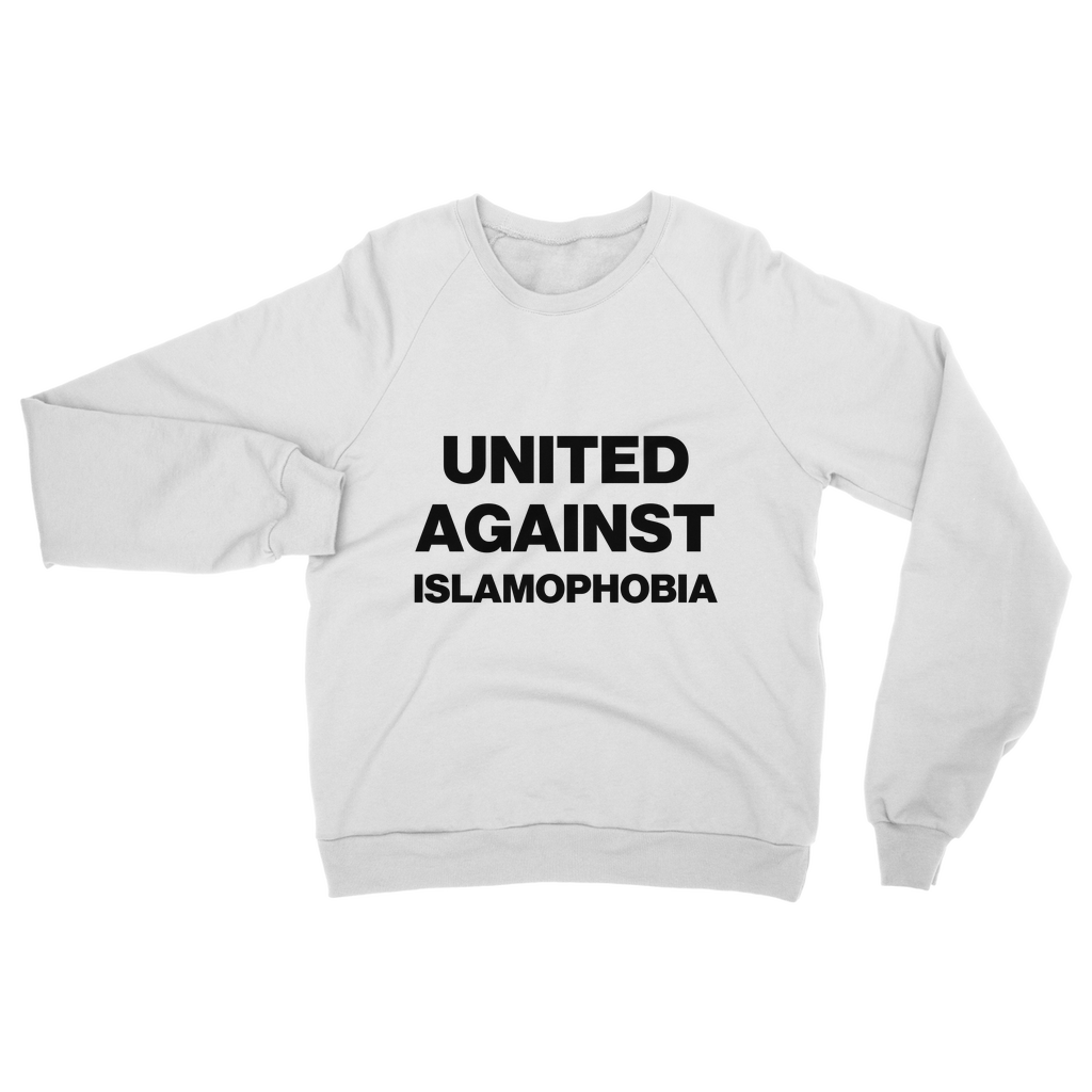 United Against Islamophobia Organic Sweatshirt